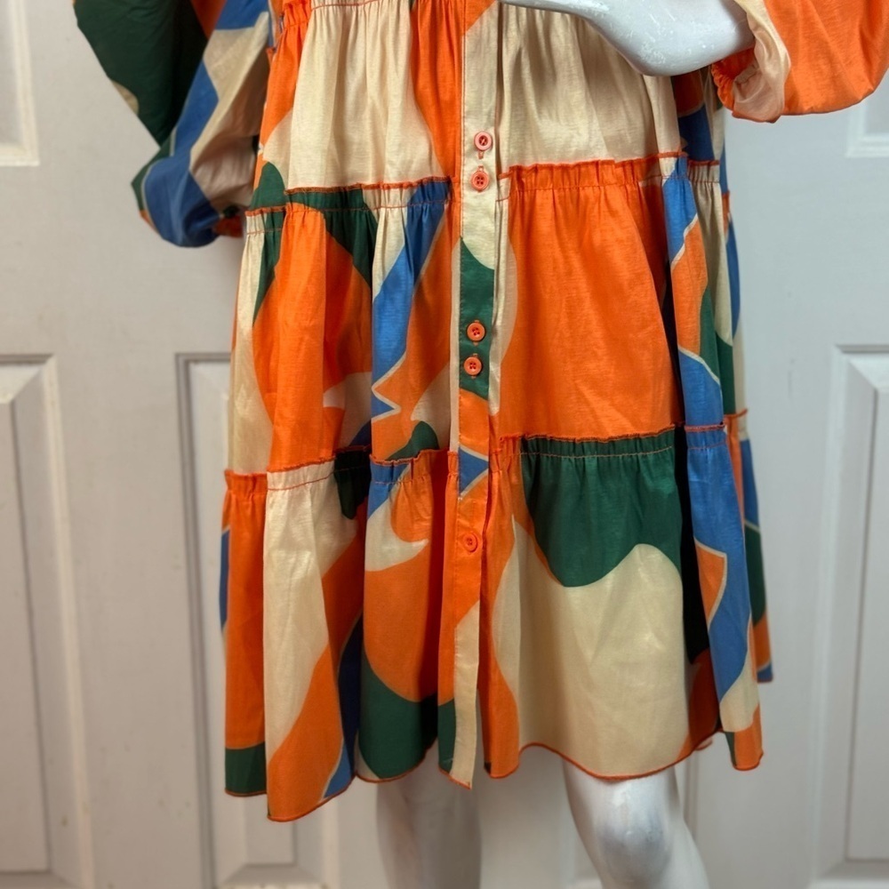 LOVE HICHLICHT Colorful Geometric Women's Dress Size 3XL. C21 - Picture 4 of 16